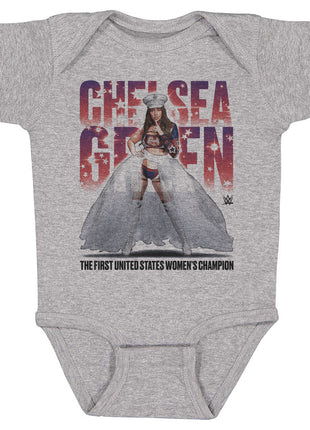 Chelsea Green Stars Kids WWE Baby Onesie
