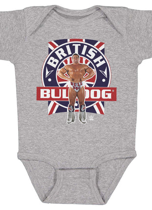 British Bulldog Flag Pose Kids WWE Baby Onesie