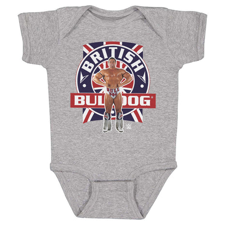 British Bulldog Flag Pose Kids WWE Baby Onesie
