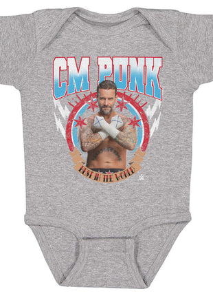 CM Punk Best In The World Pose Kids WWE Baby Onesie