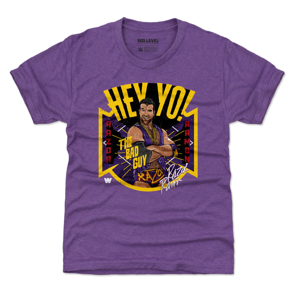 Hey Yo Chico Razor Ramon Razor Ramon Hey Yo WWE Kids T-Shirt – Signed By Superstars