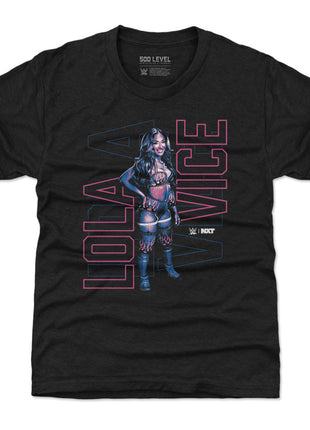 Lola Vice Vertical Outline WWE Kids T-Shirt