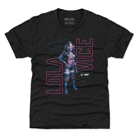 Lola Vice Vertical Outline WWE Kids T-Shirt