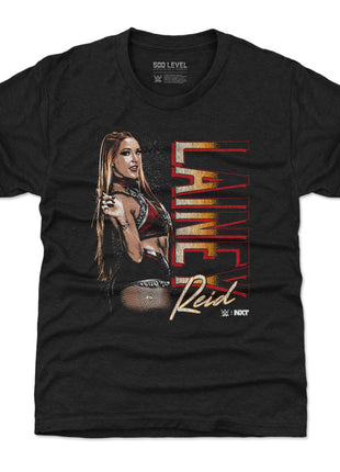 Lainey Reid Vertical Name Kids WWE T-Shirt