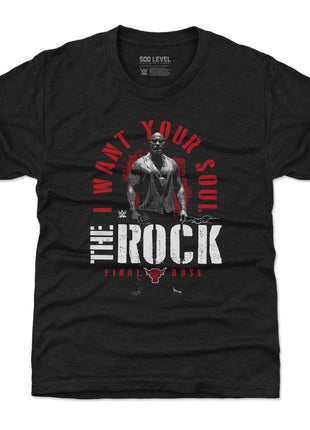 T-shirt enfant WWE The Rock I Want Your Soul
