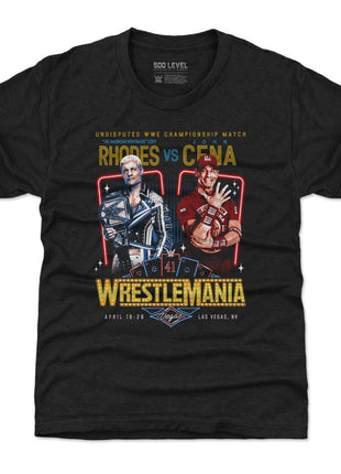 Wrestlemania 41 Cody Rhodes Vs. John Cena WWE Kids T-Shirt