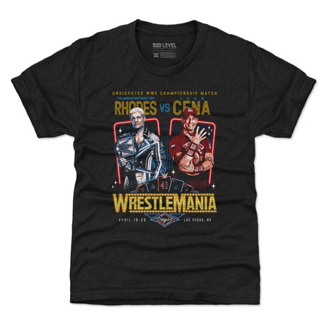 Wrestlemania 41 Cody Rhodes Vs. John Cena WWE Kids T-Shirt