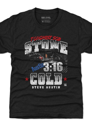 Stone Cold Steve Austin Monster Truck WWE Kids T-Shirt