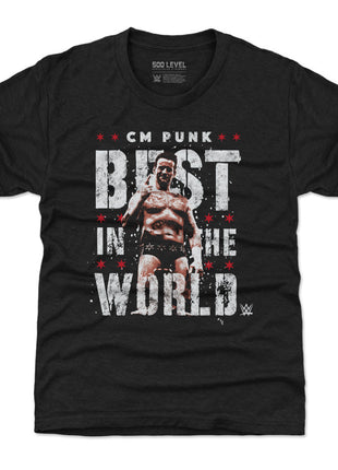 CM Punk Best In The World Vector Kids WWE T-Shirt