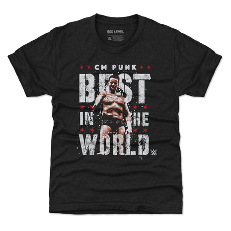 CM Punk Best In The World Vector Kids WWE T-Shirt