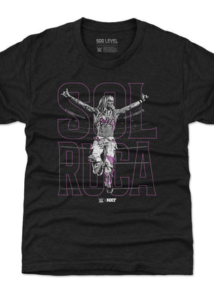 Sol Ruca WWE Name Outline Kids WWE T-Shirt