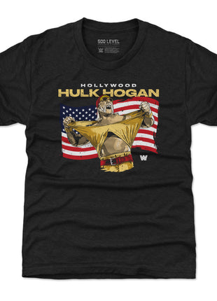 Hulk Hogan Hollywood Flag Kids WWE T-Shirt