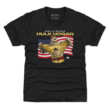 Hulk Hogan Hollywood Flag Kids WWE T-Shirt
