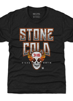 Stone Cold Steve Austin Fire Skull WHT