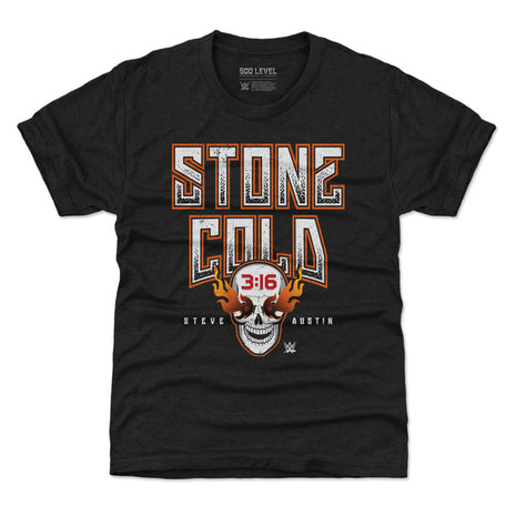 Stone Cold Steve Austin Fire Skull WHT