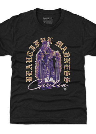 Giulia Beautiful Madness Old English Kids WWE T-Shirt
