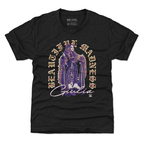 Giulia Beautiful Madness Old English Kids WWE T-Shirt