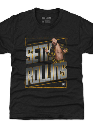 Seth Rollins Gold WWE Kids T-Shirt