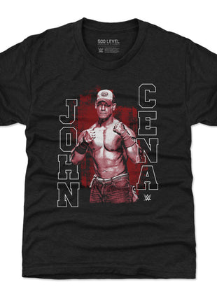 John Cena Red Monochrome WWE Kids T-Shirt