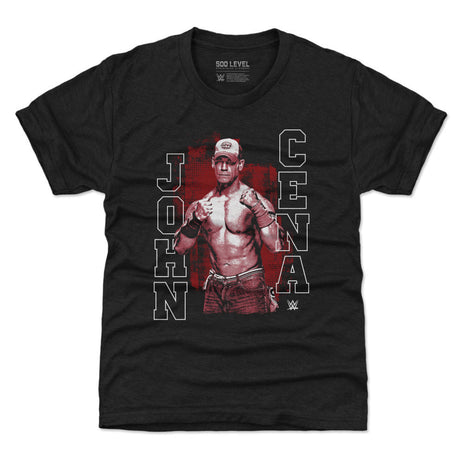 John Cena Red Monochrome WWE Kids T-Shirt