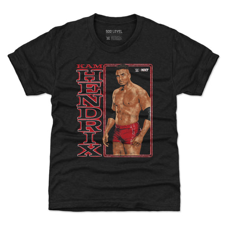 Kam Hendrix WWE Vertical Name Kids WWE T-Shirt