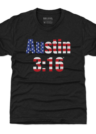 Stone Cold Steve Austin WWE 316 American Flag Kids WWE T-Shirt