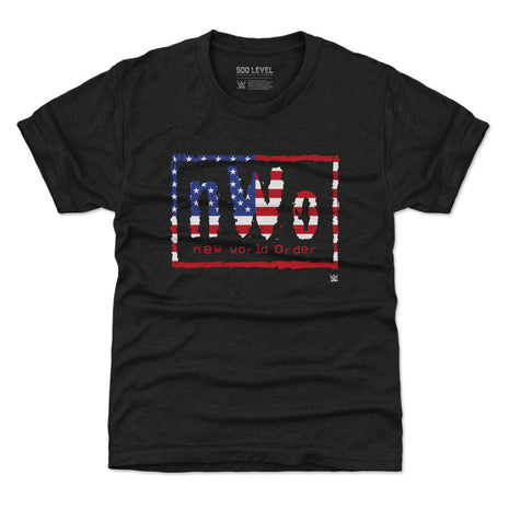nWo WWE Logo American Flag Kids WWE T-Shirt