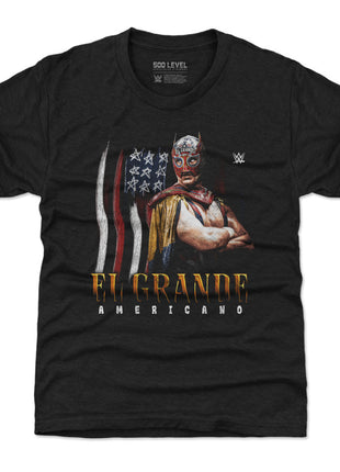 El Grande Americano WWE Flag Grunge Kids WWE T-Shirt