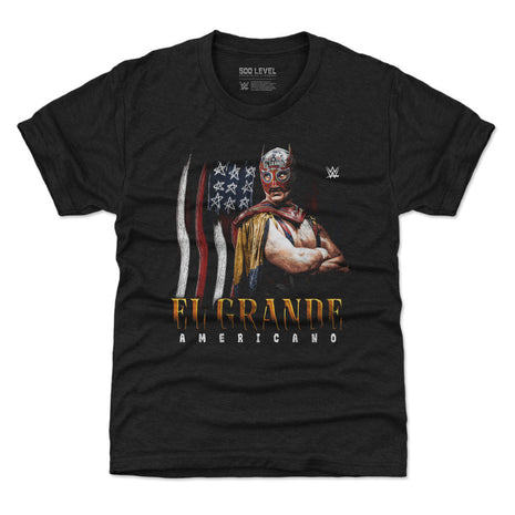 El Grande Americano WWE Flag Grunge Kids WWE T-Shirt