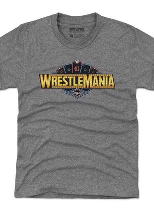 Wrestlemania 41 Las Vegas Logo WHT