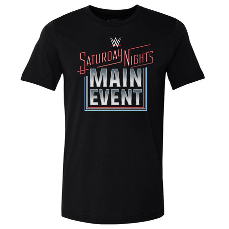 WWE Saturday Night's Main Event 2024 Logo Men's WWE Cotton T-Shirt