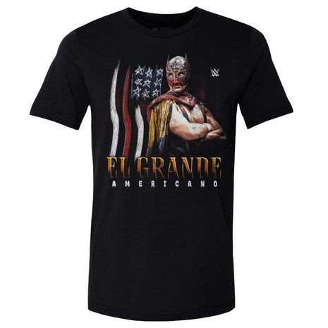El Grande Americano WWE Flag Grunge Men's WWE Cotton T-Shirt