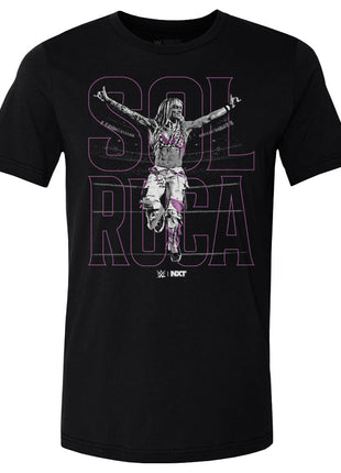Sol Ruca WWE Name Outline Men's WWE Cotton T-Shirt
