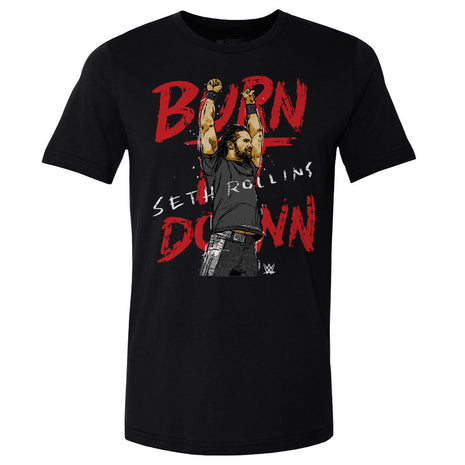Seth Rollins Burn It Down WWE Men's Cotton T-Shirt