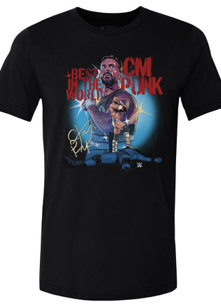 CM Punk Stencil Men's WWE Cotton T-Shirt