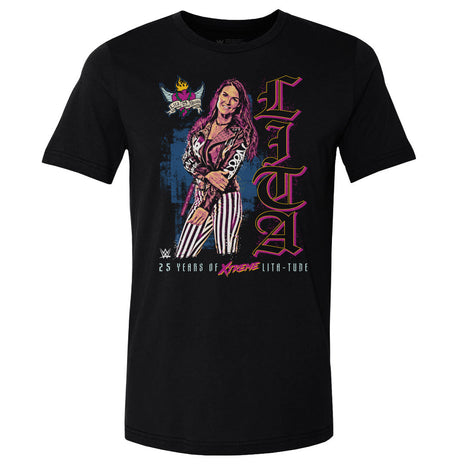 Lita 25th Anniversary Vertical WWE Men's Cotton T-Shirt
