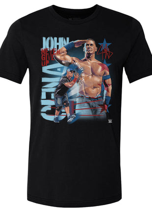 John Cena Never Give Up Salute Men's WWE Cotton T-Shirt
