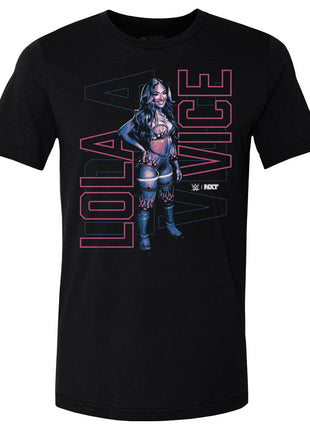 Lola Vice Vertical Outline WWE Men's Cotton T-Shirt