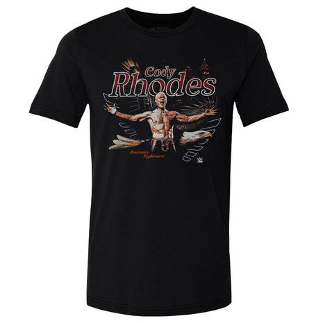 Cody Rhodes Grunge Men's WWE Cotton T-Shirt