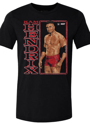 Kam Hendrix WWE Vertical Name Men's WWE Cotton T-Shirt