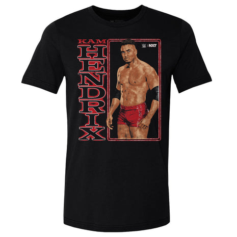 Kam Hendrix WWE Vertical Name Men's WWE Cotton T-Shirt