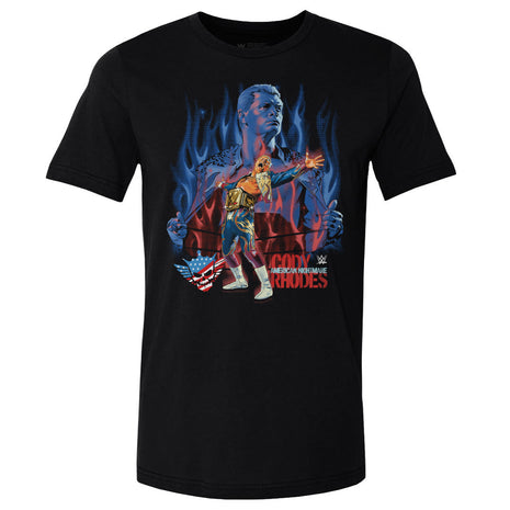 Cody Rhodes Flames Men's WWE Cotton T-Shirt