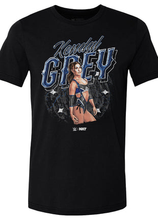 Kendal Grey Superstar Name Men's WWE Cotton T-Shirt