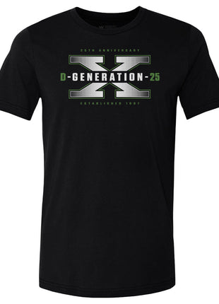 D-Generation X Logo 25th Anniversary WWE Men's Cotton T-Shirt