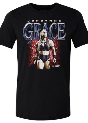 Jordynne Grace Bitmap Men's WWE Cotton T-Shirt