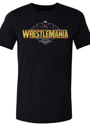 Wrestlemania 41 Las Vegas Logo WHT