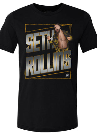 Seth Rollins Gold WWE Men's Cotton T-Shirt
