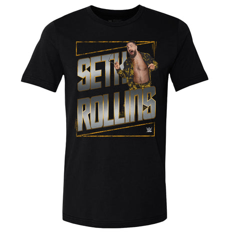 Seth Rollins Gold WWE Men's Cotton T-Shirt