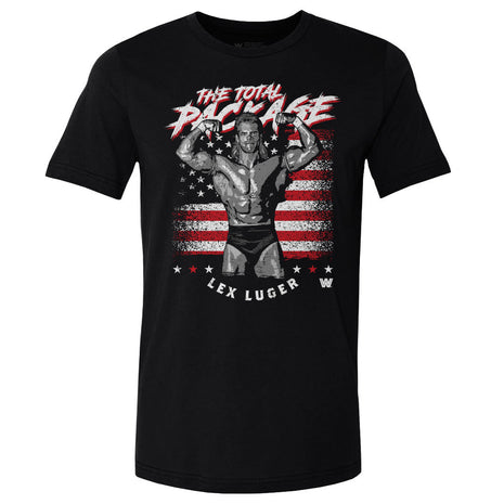 Lex Luger American Flag WWE Men's Cotton T-Shirt