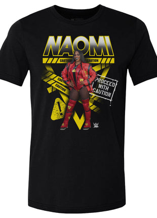 Naomi Caution WWE Caution Tape Men's WWE Cotton T-Shirt
